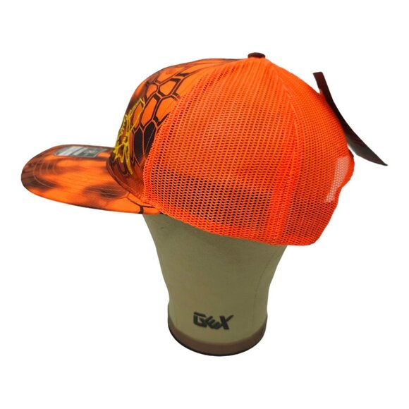 Kryptek Hunter Orange Black Mesh Snapback Cap Trucker Hat Duck Richardson NEW - Picture 11 of 14